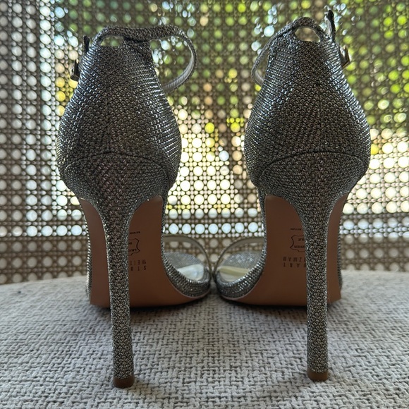 Stuart Weitzman Platinum heel sandal size 5.5 - Picture 6 of 12